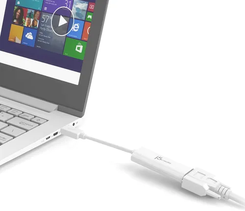 Vista 4 de j5create Adaptador USB tipo A a VGA + adaptador USB C a USB tipo A (JUA214 + JUCX15X2)