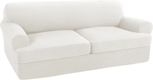 Vista 21 de Turquoize Funda para sillón con cojín en forma de T para sala de estar, funda elástica para sofá, funda suave para sillón, fundas de muebles