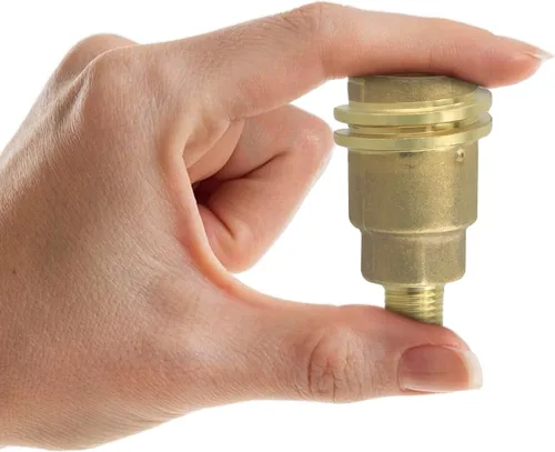 Vista 7 de Adaptador de conector de gas propano de rosca macho de 1/4 de pulgada, latón macizo para QCC1, conexión de línea de gas resistente, para barbacoa al