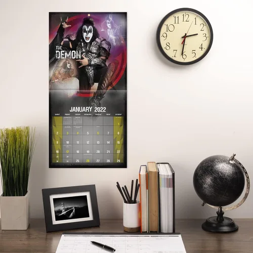 Vista 2 de Calendario de pared KISS 2022, 12 x 12 pulgadas, mensual (DDD71128)