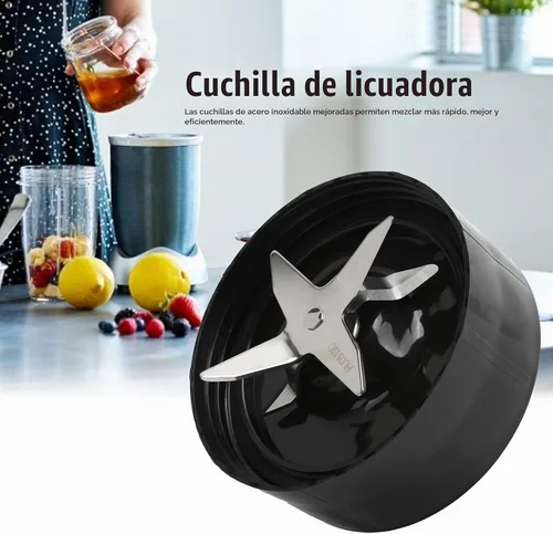 Vista 5 de Extractor Cruz Blade ABS Acero Inoxidable Blender Blade Reemplazo Fácil de Instalar Ajuste Para 1000W Juicer Blender Piezas Accesorios