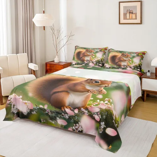 Vista 10 de Erosebridal Lindo juego de sábanas de pavo tamaño individual para niños y niñas, juego de sábanas de cosecha de Acción de Gracias, decoración