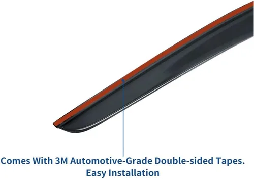 Vista 7 de Window Visor 4pcs Shade Rain Deflector Guard Front Rear Side Outside Mount Channel Style Modified Acrylic Dark Smoke Tint for Chevy for Equinox