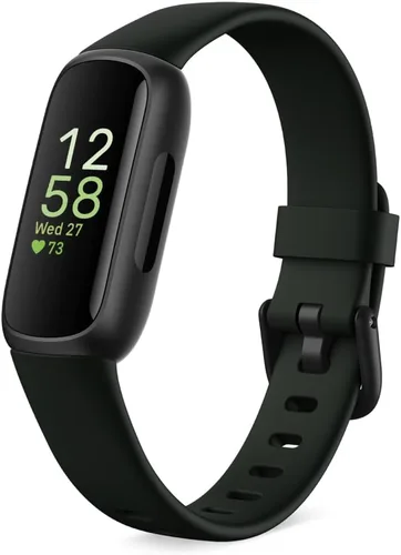 Vista 15 de Fitbit Inspire 3 rastreador de salud y estado físico con control del estrés, intensidad de entrenamiento, seguimiento del sueño, frecuencia cardíaca