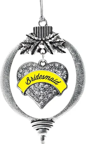Vista 34 de Inspired Silver - Adorno con dije de hermana gemela - Adornos navideños de plata con circonitas cúbicas