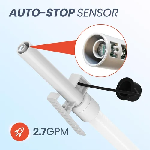 Vista 4 de Nitigo Bomba de transferencia de combustible eléctrica con sensor de parada automática, protección contra fugas, batería de litio de 72 pulgadas