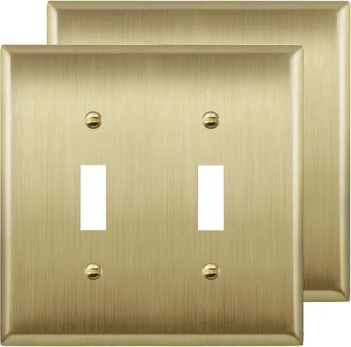 Vista 13 de LIDER Placa de Pared de Metal para Interruptor de Luz de Palanca, Cubierta de Interruptor de Acero Inoxidable, Resistente a la Corrosión