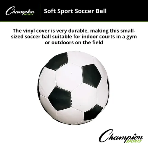 Vista 4 de Champion Sports 8 Inch Soft Sport Soccer Ball