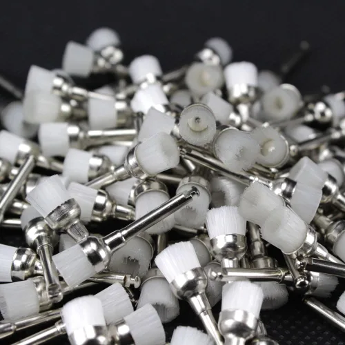 Vista 3 de 100pcs Nylon Pulido Pulidor Pulidor Pestillo Tipo RA 2.35 Molienda Herramientas de Limpieza Rotativa