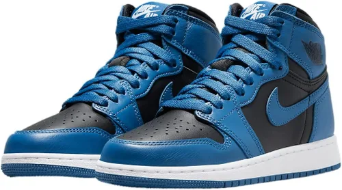 Vista 3 de Jordan Big Kid's 1 Retro High OG Brotherhood Uni GoldLt Bordeaux (575441 706)