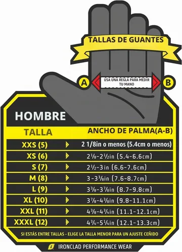 Vista 4 de Guantes de trabajo Ironclad Guantes de protección contra impactos Negro