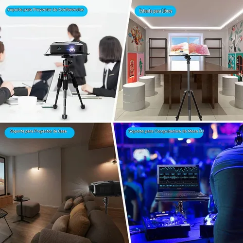 Vista 6 de koolehaoda Soporte de bandeja para proyector portátil para trípode de 15.4