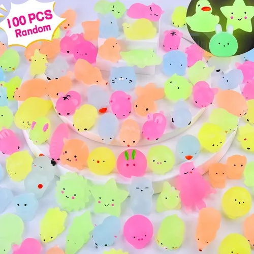 Vista 14 de 30 piezas de juguetes esponjosos Kawaii, juguetes blandos Mochi para niños, recuerdos de fiesta, mini juguetes esponjosos para aliviar el estrés