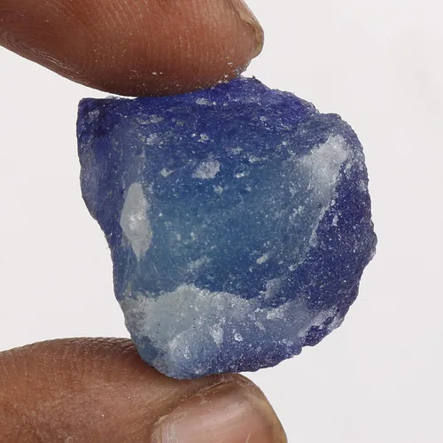 Vista 2 de GEMHUB Protección Zafiro azul 53.00 Ct muestras minerales de zafiro en bruto natural, zafiro para joyería FD-293, Gema, azul