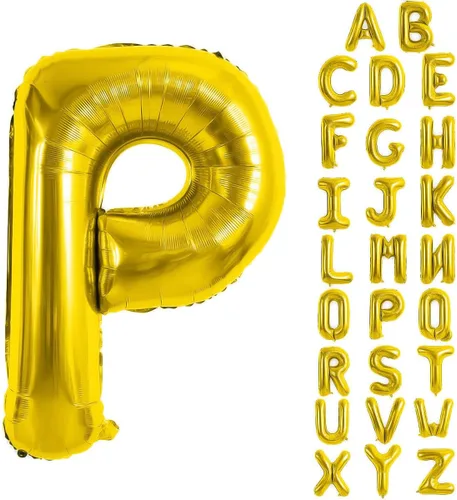 Vista 57 de Globos de letras azules de 40 pulgadas, globo grande del alfabeto de aluminio de Mylar para decoración de cumpleaños, boda, aniversario, graduación