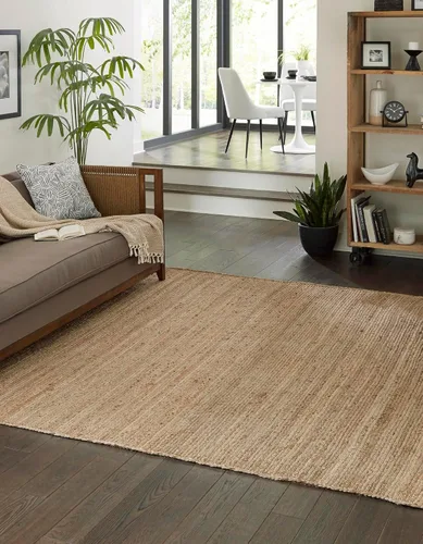 Vista 30 de Unique Loom Alfombra trenzada de la colección de yute - Dhaka (1' 2" x 6' 1", camino de mesa, gris)