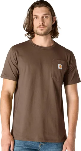 Vista 22 de Carhartt Force - Camiseta de manga corta, con bolsillo, de ajuste holgado y peso medio para hombre Malt