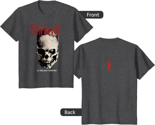 Vista 80 de Slipknot Tribal Calavera playera, niños 12, Rojo