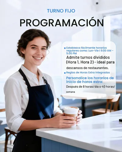 Vista 4 de NGTeco Reloj de tiempo independiente, perforadora biométrica para pequeñas Negro y plateado