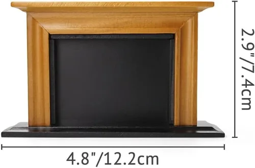 Vista 4 de Odoria Accesorios para muebles de casa de muñecas con chimenea en miniatura 1/12