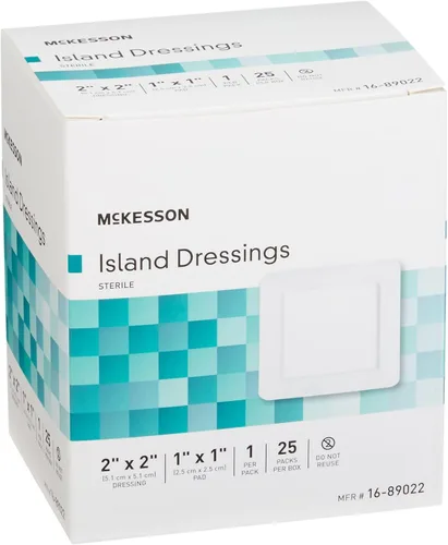 Vista 8 de McKesson Aderezos para islas, Estéril, Dimensión, 2 x 2 in, 1 x 1 in, 25 ct Almohadilla