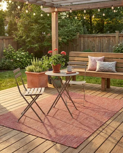 Vista 67 de Rugs.com Outdoor Solid Collection - Alfombra de pelo plano beige de 2 x 3 pulgadas, perfecta para entradas, cocinas, rincones de desayuno, piezas