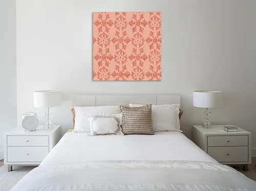Vista 2 de Jaxson Rea "Vintage Petals Pattern VB Gallery Wrapped Canvas by Katie Pertiet, 12" x 12