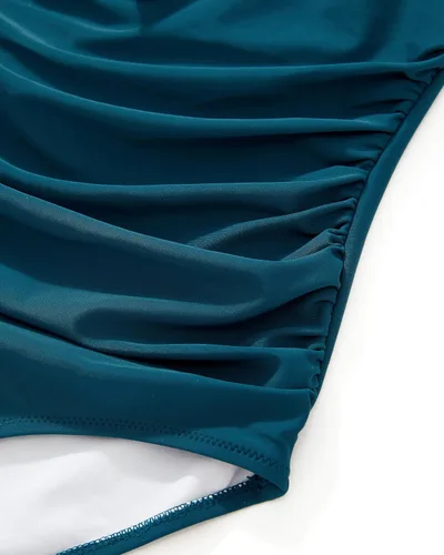 Vista 44 de SUUKSESS Traje de baño sexy de una pieza con volantes y control de abdomen para mujer