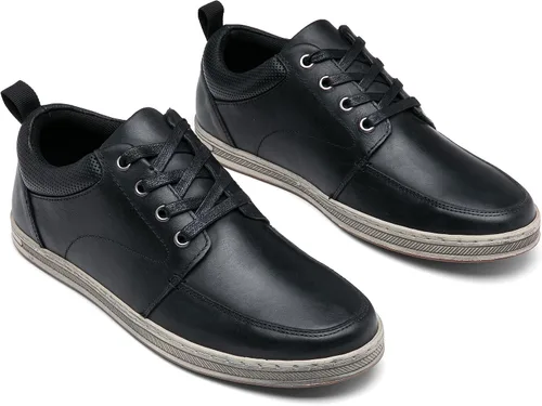 Vista 6 de Jousen Zapatos deportivos de cuero para hombre, estilo retro, para negocios, casuales, para hombres
