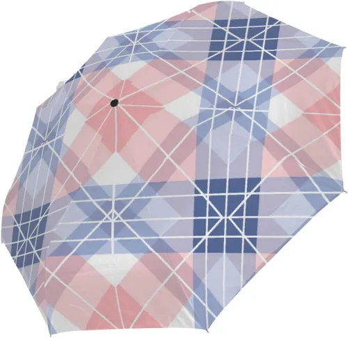 Vista 35 de Sombrillas de protección solar UV para lluvia, paraguas plegable automático resistente al viento para caminar y viajar