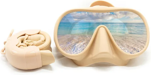 Vista 3 de Juego de máscara de buceo de gran angular HD y fácil de empacar serie PRO