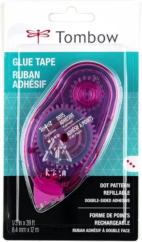 Vista 2 de Tombow 62147 MONO - Aplicador de puntos adhesivos. Cinta fácil de usar para una variedad de usos, multicolor