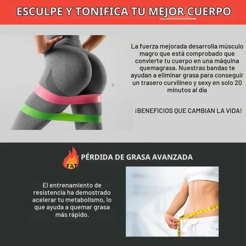 Vista 5 de Bandas de resistencia para tobillos con puños, equipo de entrenamiento para gimnasio en casa, equipo de ejercicio para levantar glúteos y trasero