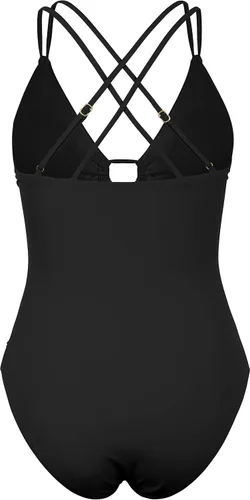 Vista 8 de Hilor Trajes de baño de una pieza con aros para mujer Negro