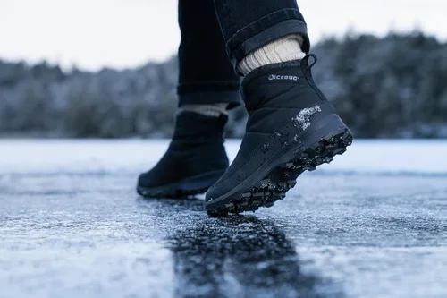 Vista 7 de Icebug Sala BUGrip - Botas de invierno con suela de tracción tachonada de carburo para hombre