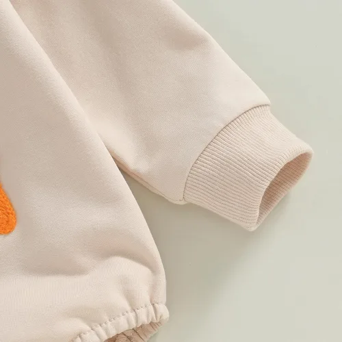 Vista 43 de MERSARIPHY Sudadera de fútbol para bebé, traje de manga larga con letras divertidas, ropa de otoño e invierno