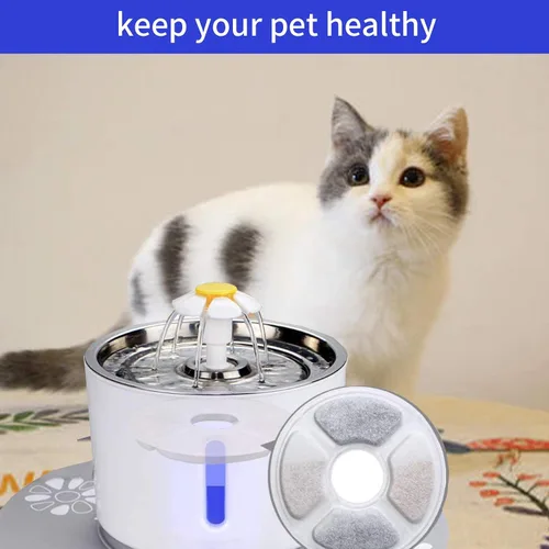Vista 7 de Filtros de repuesto para fuente de agua para mascotas, filtros de carbón activado para gatos y perros, dispensador automático de agua (paquete de 16)