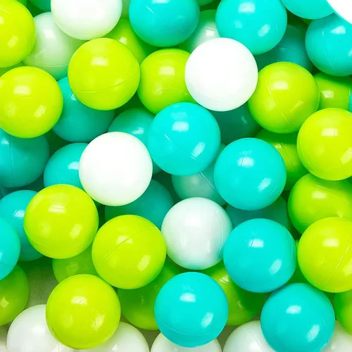 Vista 8 de Hovenlay 100 bolas para piscina de bolas para niños, bolas de plástico para piscina de bolas, bolas de juego para bebés y niños pequeños, ideal