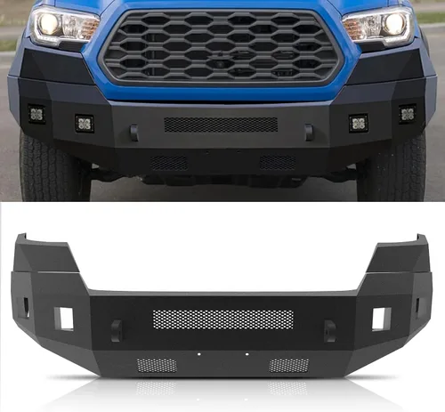 Vista 10 de Parachoques delantero y trasero todoterreno para Toyota Tacoma 2005-2015 Juego de parachoques de cabrestante resistente para Tacoma de 2ª