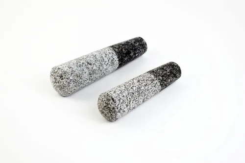 Vista 8 de 2 Mini Size Replacement Pestle Only Asian Style Spice Cooking Kitchen Granite Rock Grinder Small (5.2 in + 6.2 in / 13.0+16.0 cm.)