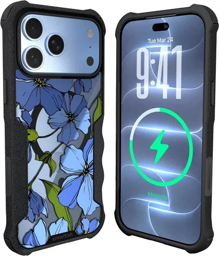 Vista 119 de Smartish Funda MagSafe, Gripzilla, agarre resistente, negro para iPhone 12 traje de noche negro