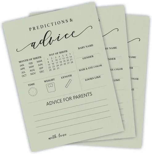 Vista 8 de NYCTUG 30 tarjetas de juego ABC para artículos de bebé, juego del alfabeto de relleno de 5 x 7 pulgadas para baby shower, revelación de género