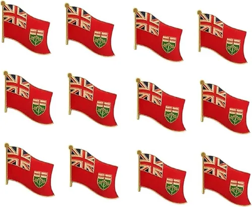 Vista 7 de Pines de solapa de bandera canadiense de provincia y territorio, corbata esmaltada y insignias de alfiler para todas las provincias y territorios