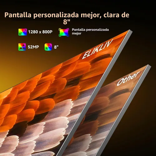 Vista 4 de Microscopio digital 4K, Elikliv EM4K - Microscopios de monedas de 8 pulgadas 2000x, microscopios HDMI de 52 MP, microscopio de soldadura