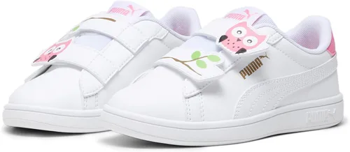 Vista 6 de PUMA Tenis unisex Smash 3.0 de cuero con velcro para niños
