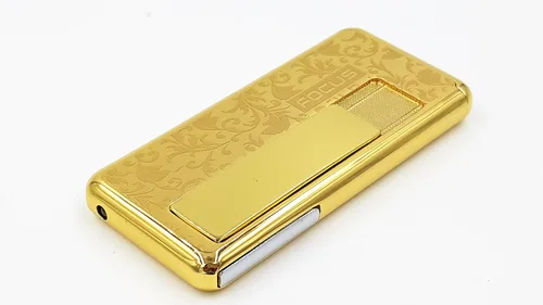 Vista 4 de Encendedor USB con resistencia NEW FOCUS - Encendedor de cigarrillos sin llama recargable - Luxor Gold