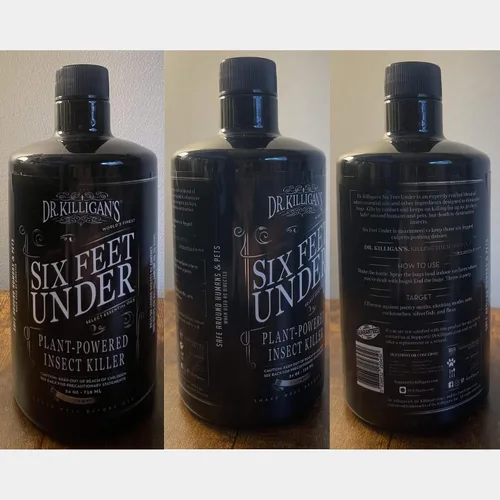 Vista 8 de Dr. Killigan's Six Feet Under Plant Powered Insect Killer Spray Control natural de plagas de interior Pulgas, polillas de despensa y ropa