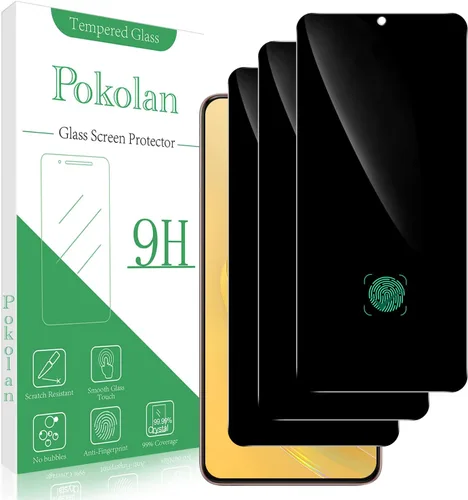 Vista 10 de Pokolan Protector de pantalla para Samsung Galaxy S23 5G Película de vidrio Transparente