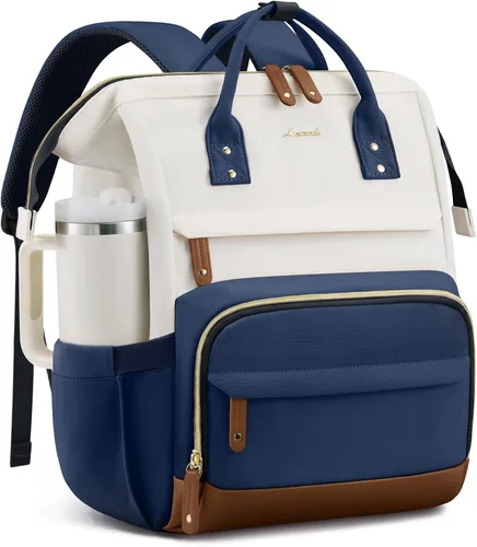 Vista 32 de LOVEVOOK Mochila para laptop para mujer, mochila de trabajo de 15.6 pulgadas con gran capacidad, bolsa de enfermera impermeable, mochila