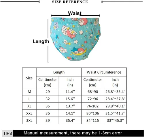 Vista 2 de Se puede reutilizar, ropa interior permanente lavable para adultos, pañales de entrenamiento para bebés, ropa interior impermeable
